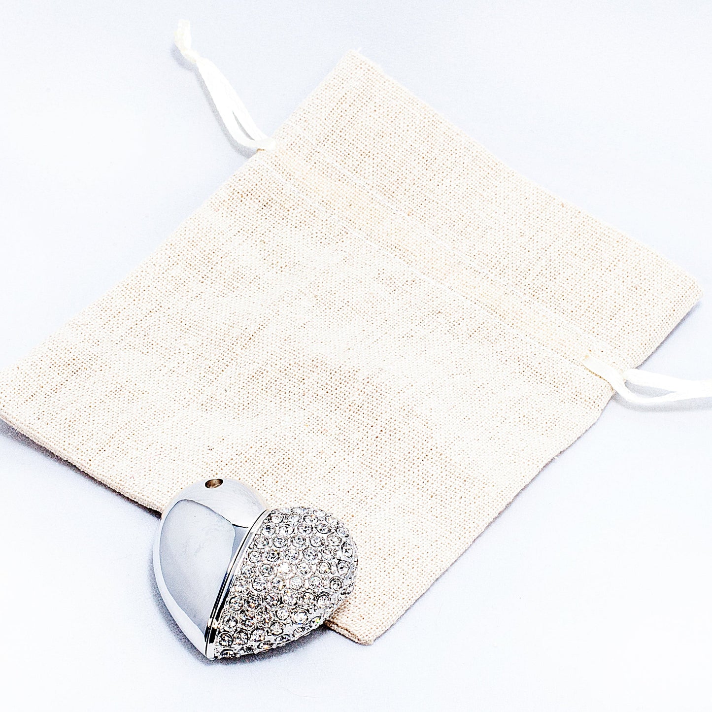 5 x USB Drawstring Gift Pouch - Beige