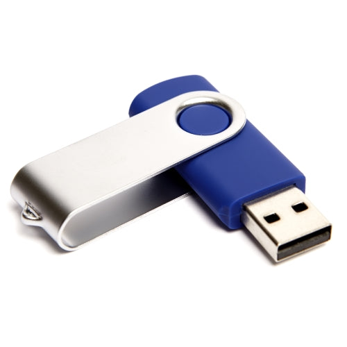 Swivel USB Flash Drive - Blue