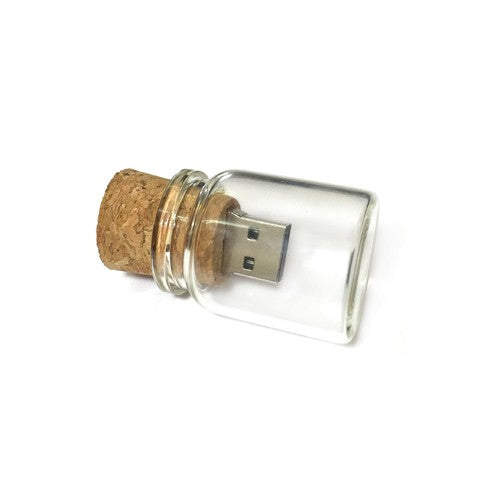 Glass Bottle USB Flash Drive