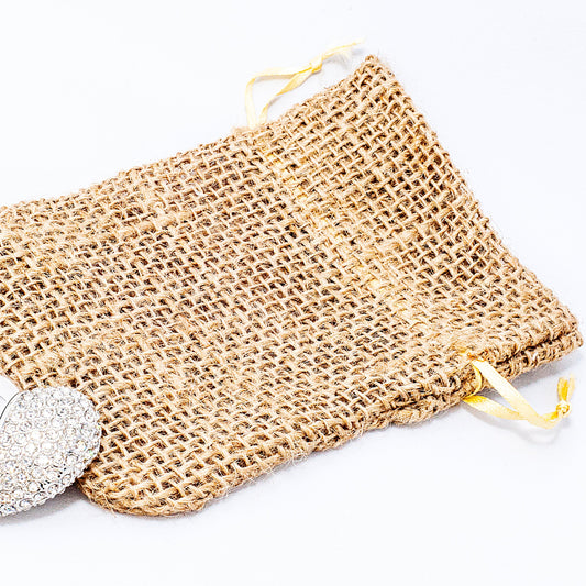 5 x USB Drawstring Gift Pouch - Rattan